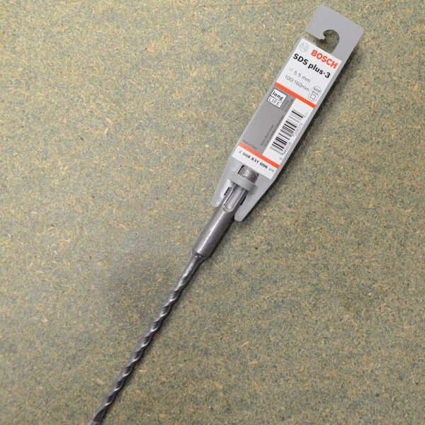 5 & 5.5mm SDS plus 3 Masonry Long Life Drill Bits