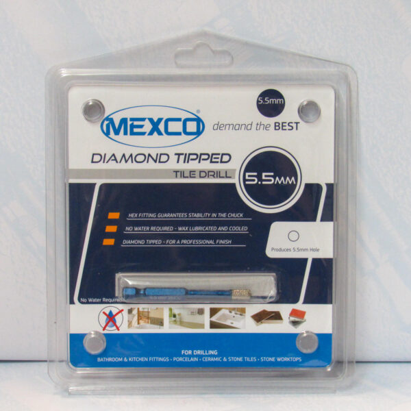 MEXCO 5.5mm Diamond Tipped Tile Drill Bit