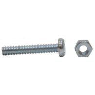 M4 x 25mm ZP Machine Screws & Nuts 10 pack