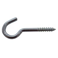 55mm x 8mm ZP Steel Screw Hooks 5 pack