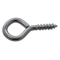 30 x 6mm ZP Steel Screw Eyes 8 Pack