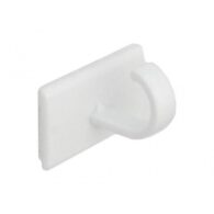 30mm x 20mm White Self Adhesive Cup Hooks 3 pack