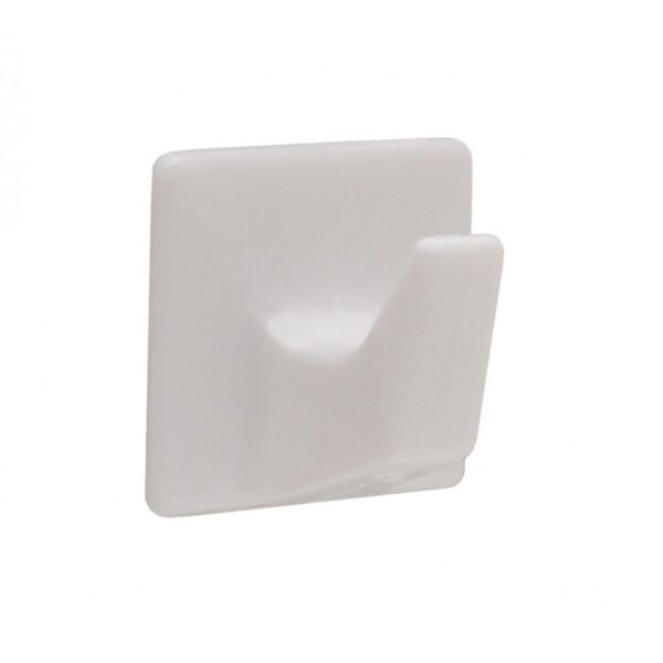 30mm x 30mm Plastic Self Adhesive Hooks 2 Pack