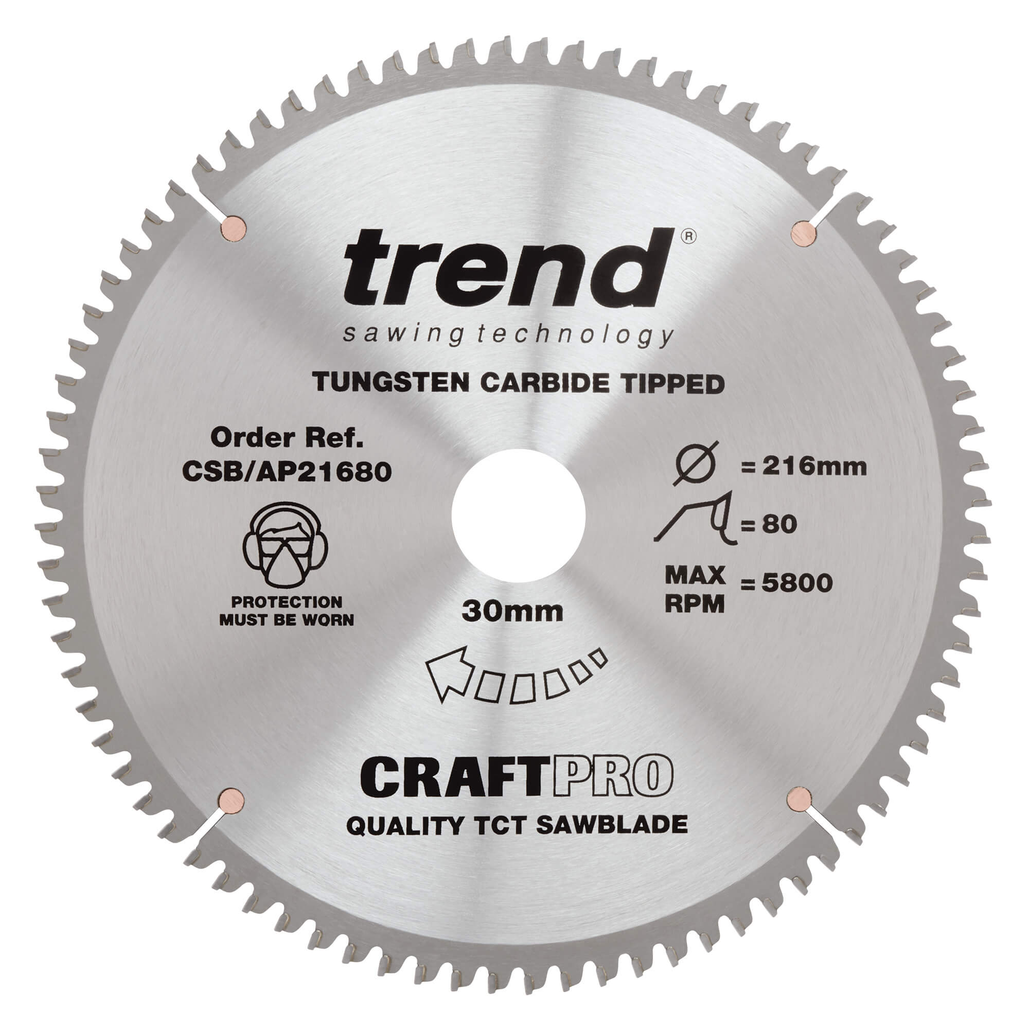 csb_ap21680_main Trend 216mm X 80t X 30mm Craft Blade Tcp - Image 1